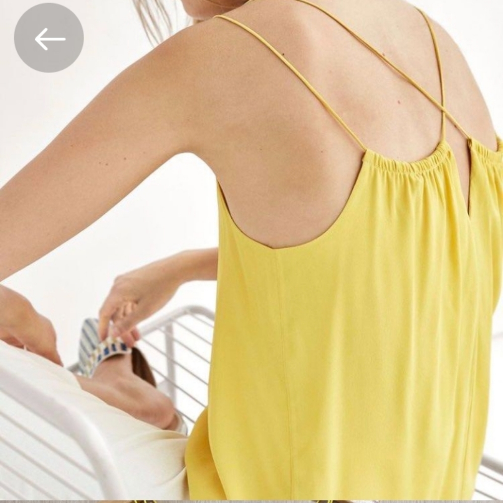 MASSIMO Dutti Silky lemon tank